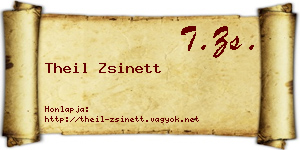 Theil Zsinett névjegykártya